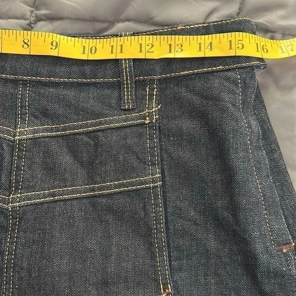 Marc by Marc Jacobs dark blue wash monogrammed size 8 mini skirt NWOT - Picture 6 of 8